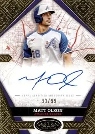 2025 Topps Tier One - City Connect Signatures #CCS-MO - Matt Olson - Atlanta Braves