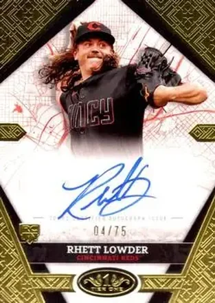 2025 Topps Tier One - City Connect Signatures #CCS-RL - Rhett Lowder - Cincinnati Reds