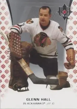 2020-21 Upper Deck Ultimate Collection #77 - Glenn Hall - Chicago Blackhawks