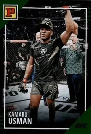 2022 Panini UFC Debut Edition - Green #35 - Kamaru Usman