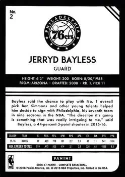 Back of Jerryd Bayless