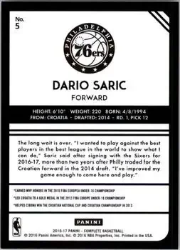 Back of Dario Šarić