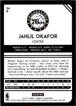 Back of Jahlil Okafor