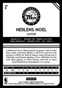 Back of Nerlens Noel