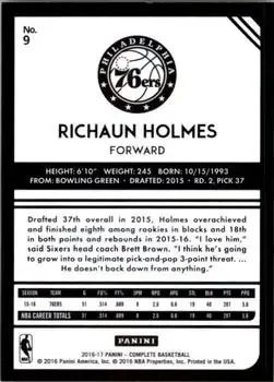 Back of Richaun Holmes