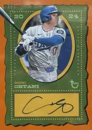 2024 Topps Brooklyn Collection - Autographs Orange #AC-SO - Shohei Ohtani - Los Angeles Dodgers