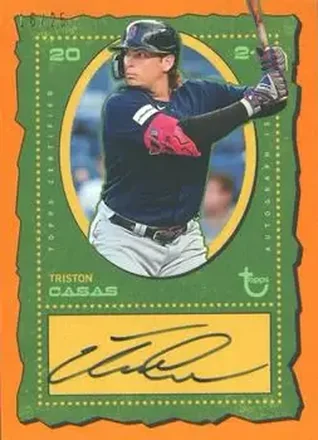 2024 Topps Brooklyn Collection - Autographs Orange #AC-TC - Triston Casas - Boston Red Sox
