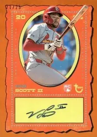 2024 Topps Brooklyn Collection - Autographs Orange #AC-VS - Victor Scott II - St. Louis Cardinals