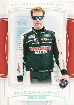 2020 Panini National Treasures - Holo Silver #2 - Brad Keselowski - Team Penske