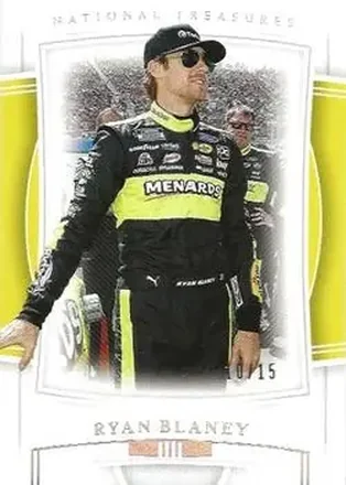 2020 Panini National Treasures - Holo Silver #9 - Ryan Blaney - Team Penske