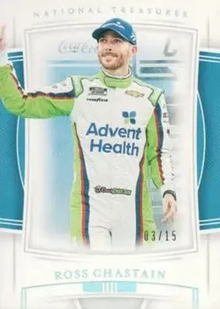 2020 Panini National Treasures - Holo Silver #10 - Ross Chastain - Spire Motorsports