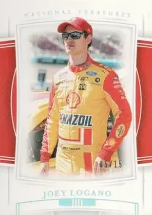2020 Panini National Treasures - Holo Silver #17 - Joey Logano - Team Penske
