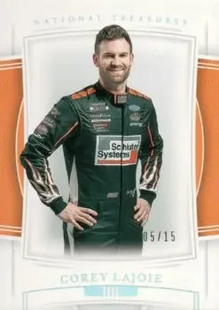 2020 Panini National Treasures - Holo Silver #19 - Corey LaJoie - Go Fas Racing