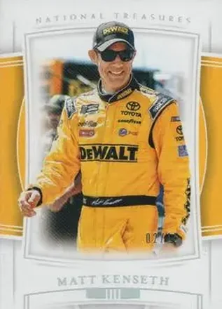 2020 Panini National Treasures - Holo Silver #39 - Matt Kenseth - Joe Gibbs Racing