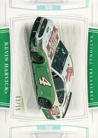 2020 Panini National Treasures - Holo Silver #41 - Kevin Harvick - Stewart-Haas Racing