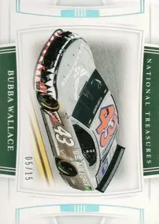 2020 Panini National Treasures - Holo Silver #53 - Bubba Wallace - Richard Petty Motorsports