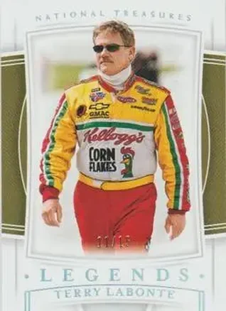 2020 Panini National Treasures - Holo Silver #71 - Terry Labonte - Hendrick Motorsports