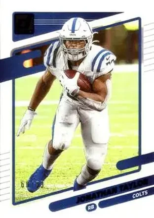 2021 Clearly Donruss - Blue #35 - Jonathan Taylor - Indianapolis Colts
