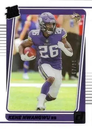 2021 Clearly Donruss - Blue #85 - Kene Nwangwu - Minnesota Vikings