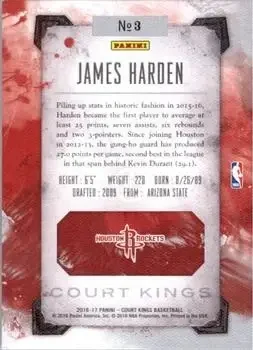 Back of James Harden