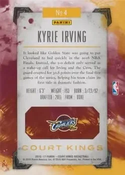 Back of Kyrie Irving