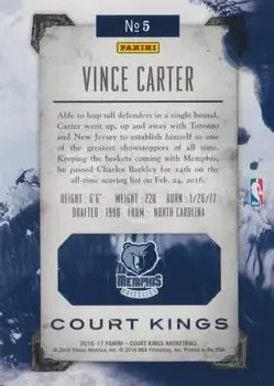 Back of Vince Carter
