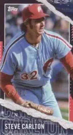 2020 Topps Rip - Mini Cards Black #M-30 - Steve Carlton - Philadelphia Phillies