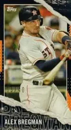 2020 Topps Rip - Mini Cards Black #M-67 - Alex Bregman - Houston Astros