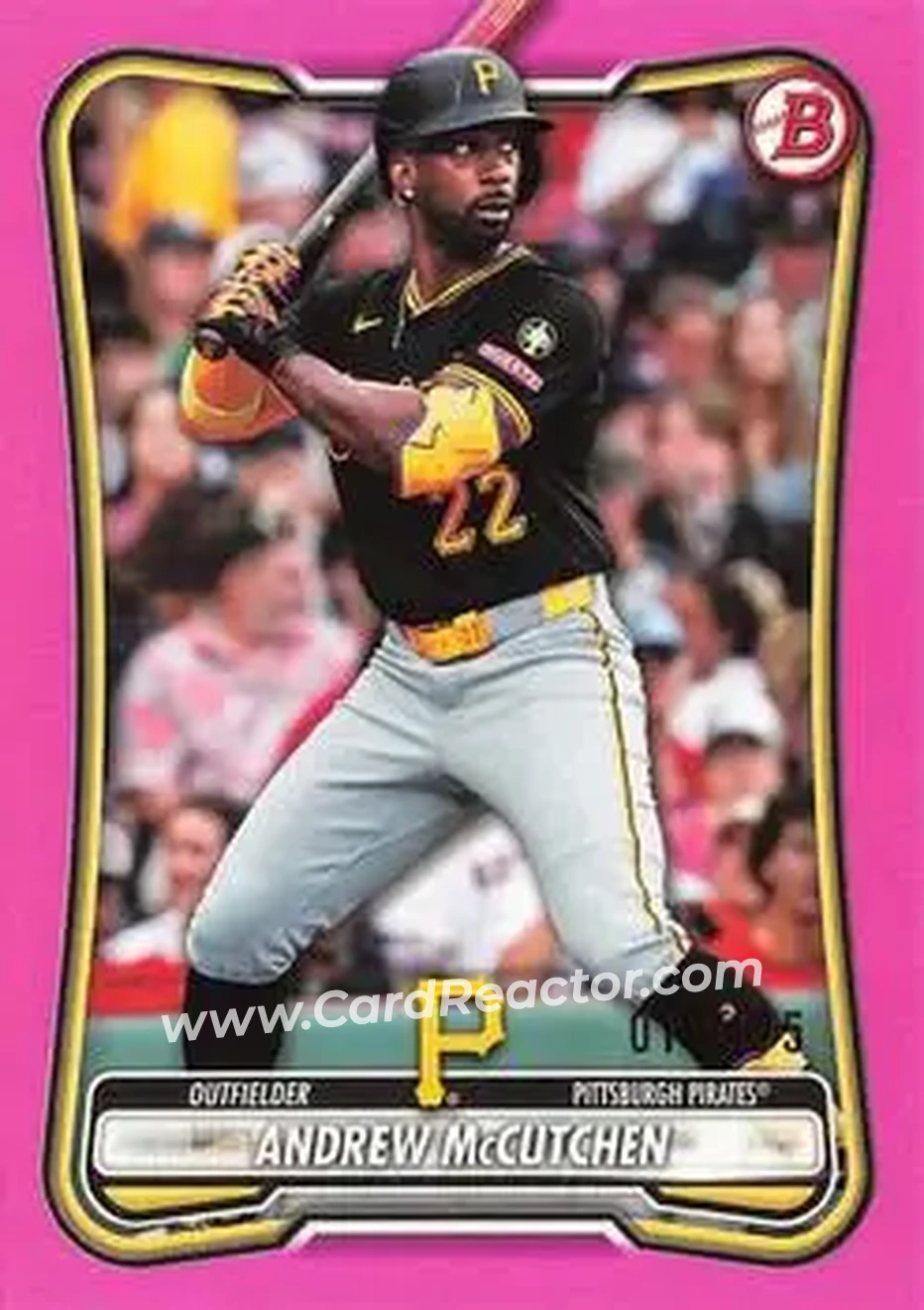 2026 Bowman - Pink #22 - Andrew McCutchen - Pittsburgh Pirates - Front