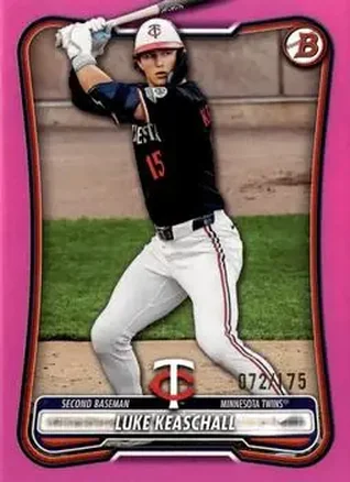 2026 Bowman - Pink #57 - Luke Keaschall - Minnesota Twins