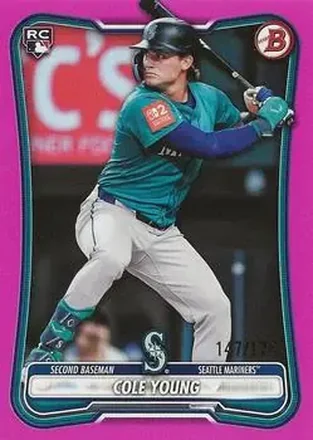 2026 Bowman - Pink #78 - Cole Young - Seattle Mariners