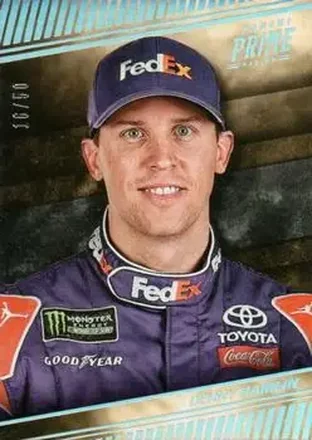 2018 Panini Prime #7 - Denny Hamlin - Joe Gibbs Racing