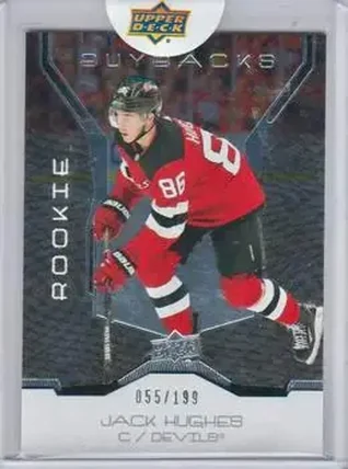 2019-20 Upper Deck Buybacks - #1 Draft Pick Redemption #51 - Jack Hughes - New Jersey Devils