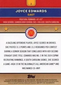 Back of Joyce Edwards