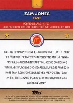 Back of Zamareya Jones