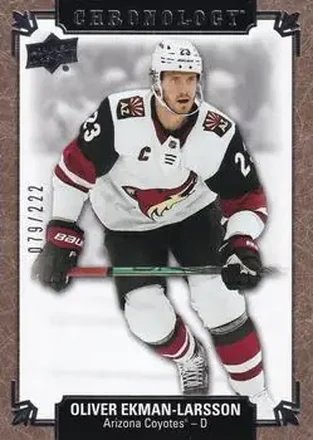 2019-20 Upper Deck Chronology #137 - Oliver Ekman-Larsson - Arizona Coyotes
