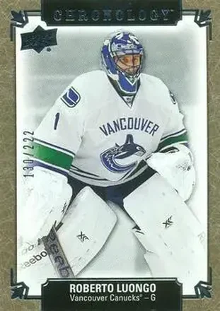 2019-20 Upper Deck Chronology #142 - Roberto Luongo - Vancouver Canucks