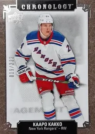 2019-20 Upper Deck Chronology #145 - Kaapo Kakko - New York Rangers