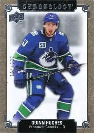 2019-20 Upper Deck Chronology #149 - Quinn Hughes - Vancouver Canucks