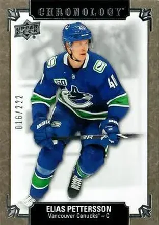 2019-20 Upper Deck Chronology #198 - Elias Pettersson - Vancouver Canucks