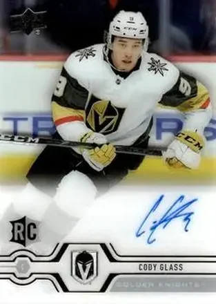 2019-20 Upper Deck Clear Cut #CC-CG - Cody Glass - Vegas Golden Knights