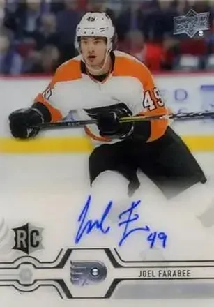 2019-20 Upper Deck Clear Cut #CC-JF - Joel Farabee - Philadelphia Flyers