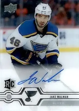 2019-20 Upper Deck Clear Cut #CC-JW - Jake Walman - St. Louis Blues