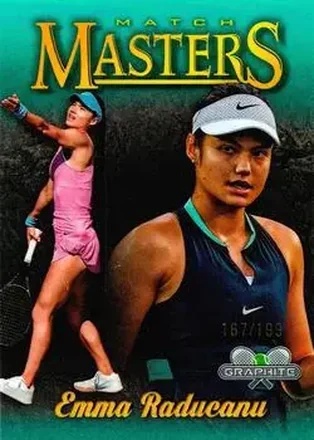 2024 Topps Graphite - Match Masters Aqua Refractor #MM-EU - Emma Raducanu