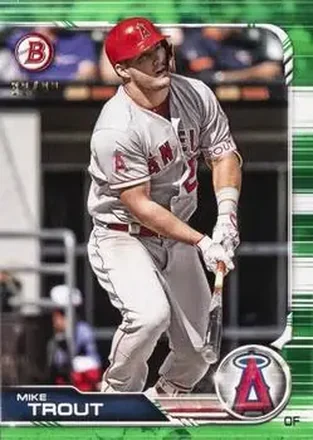 2019 Bowman - Green #1 - Mike Trout - Los Angeles Angels