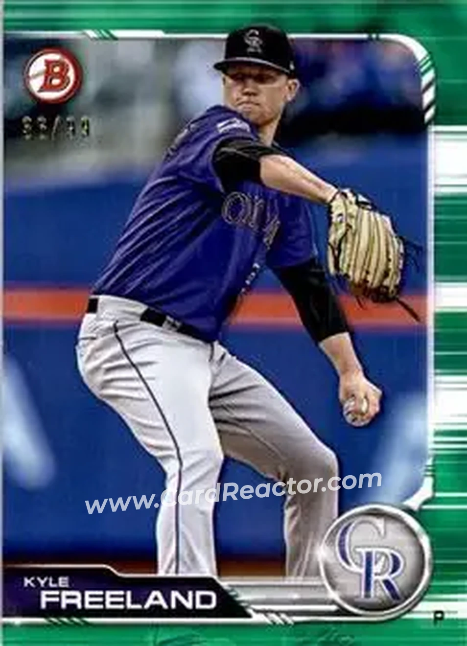 2019 Bowman - Green #5 - Kyle Freeland - Colorado Rockies - Front