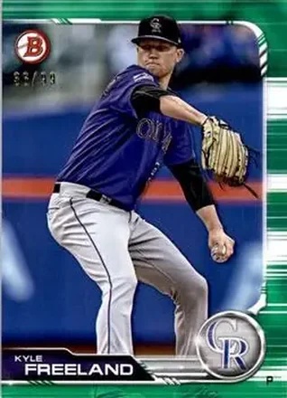 2019 Bowman - Green #5 - Kyle Freeland - Colorado Rockies