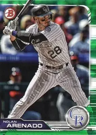 2019 Bowman - Green #22 - Nolan Arenado - Colorado Rockies