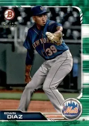 2019 Bowman - Green #26 - Edwin Díaz - New York Mets