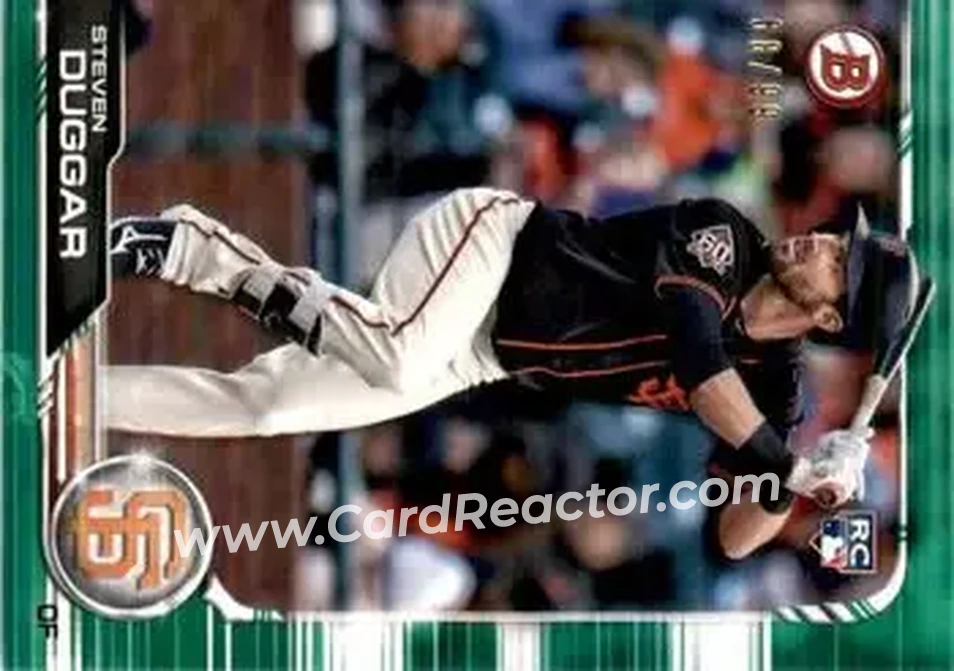 2019 Bowman - Green #30 - Steven Duggar - San Francisco Giants - Front